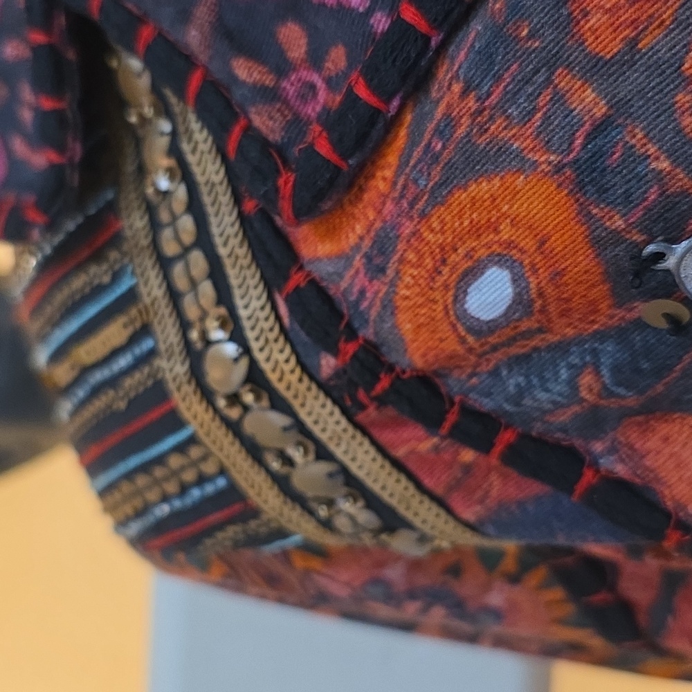 Bohemian Patchwork Hooded Jacket - image 3